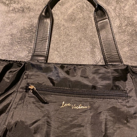 Victoria's Secret Black and Gold Tote - Picture 2 of 2